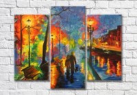 Pictură Magic Color Evening walk along the city embankment (35110170)