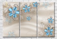 Картина Magic Color Floral jewelry on a Beige background (3517882)