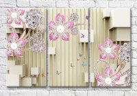 Картина Magic Color Floral Jewelry on an Abstract Background (3517873)