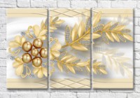 Картина Magic Color Floral Jewelry on Gray Background (3517871)