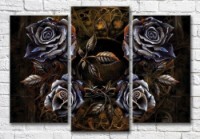 Картина Magic Color Forged roses on a Bronze background (3565198)