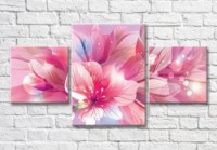 Картина Magic Color Graphic flower petals on Pink background (3565225)