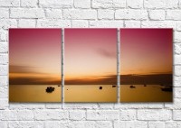 Картина Magic Color In the bay ships at sunset (3469264)