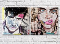 Картина ArtPoster Iconic actors of the second half of the twentieth century stylization (3460054)