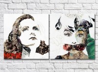 Картина ArtPoster Iconic actresses of the mid-twentieth century stylization (3460026)