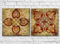 Картина ArtPoster India Gold retro ethnic (3417505)