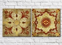 Картина ArtPoster India Gold retro ethnic 1 (3417506)