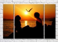 Pictură Magic Color Lovers at sunset (3469214)