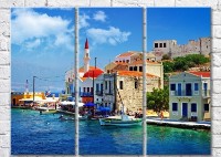 Pictură Magic Color Meisti Island and Moored Boats (3469192)