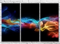 Картина Magic Color Multi/Colored jet of smoke on a Black background (3499091)