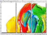 Картина Magic Color Multicolored brush strokes on White background (3499093)