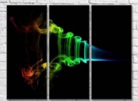 Картина Magic Color Multicolored smoke on a Black background (3499123)