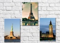 Картина Magic Color New York, Paris, London (500015)