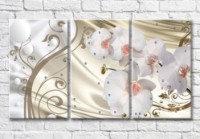 Картина Magic Color Orchid branch on Beige background (3517892)