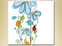 Картина ArtPoster Ladybug and flowers (2225764)