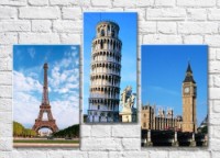 Pictură Magic Color Paris Pisa London (500026)