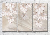 Картина Magic Color Pearl clusters on a beige background (3517852)