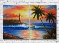 Картина ArtPoster Lighthouse at sunset (3453763)