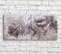 Картина ArtPoster Lilac poppies in vintage style (3467793)