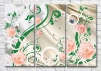 Картина Magic Color Pink roses and circles (3517864)