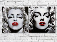 Pictură ArtPoster Merlin Monroe with a cigarette drawing by a contemporary artist (3460032)