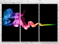 Картина Magic Color Smoke Colored on a Black background (3499084)