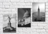 Картина Magic Color Statue of Liberty, Capitol, Empire State Building (500005)