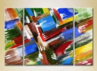 Картина Magic Color Triptych Abstraction Blue/Red (2229505)