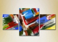 Картина Magic Color Triptych Abstraction Blue/Red (2229509)