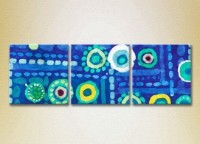 Картина Magic Color Triptych Abstraction Blue/Yellow (2229503)