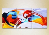 Картина Magic Color Triptych Abstraction firefox (2229520)