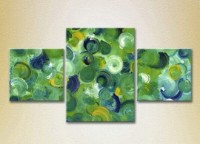 Картина Magic Color Triptych Abstraction Green/Blue (2229471)
