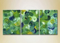 Картина Magic Color Triptych Abstraction Green/Blue (2229473)