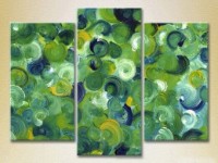 Картина Magic Color Triptych Abstraction Green/Blue (2229474)