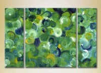 Картина Magic Color Triptych Abstraction Green/Blue (2229478)