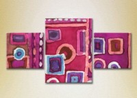 Картина Magic Color Triptych Abstraction Lilac/Pink (2229511)