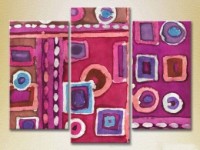 Картина Magic Color Triptych Abstraction Lilac/Pink (2229514)