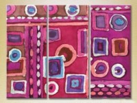 Картина Magic Color Triptych Abstraction Lilac/Pink (2229515)