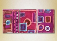 Картина Magic Color Triptych Abstraction Lilac/Pink (2229521)