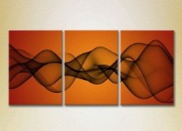 Картина Magic Color Triptych Abstraction Orange/Black (2229493)