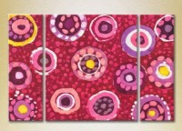 Картина Magic Color Triptych Abstraction Pink/Yellow (2229496)