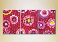 Картина Magic Color Triptych Abstraction Pink/Yellow (2229501)