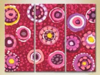 Картина Magic Color Triptych Abstraction Pink/Yellow (2229552)
