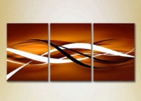 Картина Magic Color Triptych Abstraction Brown and White (2229482)