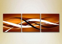 Картина Magic Color Triptych Abstraction Brown and White (2229483)