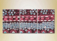 Картина Magic Color Triptych Abstraction Burgundy/Blue (2229457)