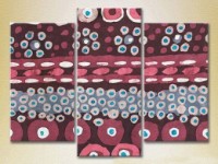 Картина Magic Color Triptych Abstraction Burgundy/Blue (2229459)