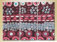 Картина Magic Color Triptych Abstraction Burgundy/Blue (2229460)