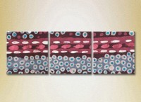 Картина Magic Color Triptych Abstraction Burgundy/Blue (2229463)