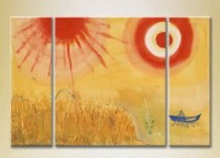 Картина Magic Color Triptych Abstraction Chagall (2229529)